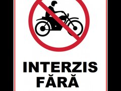 Placuta fara motociclete